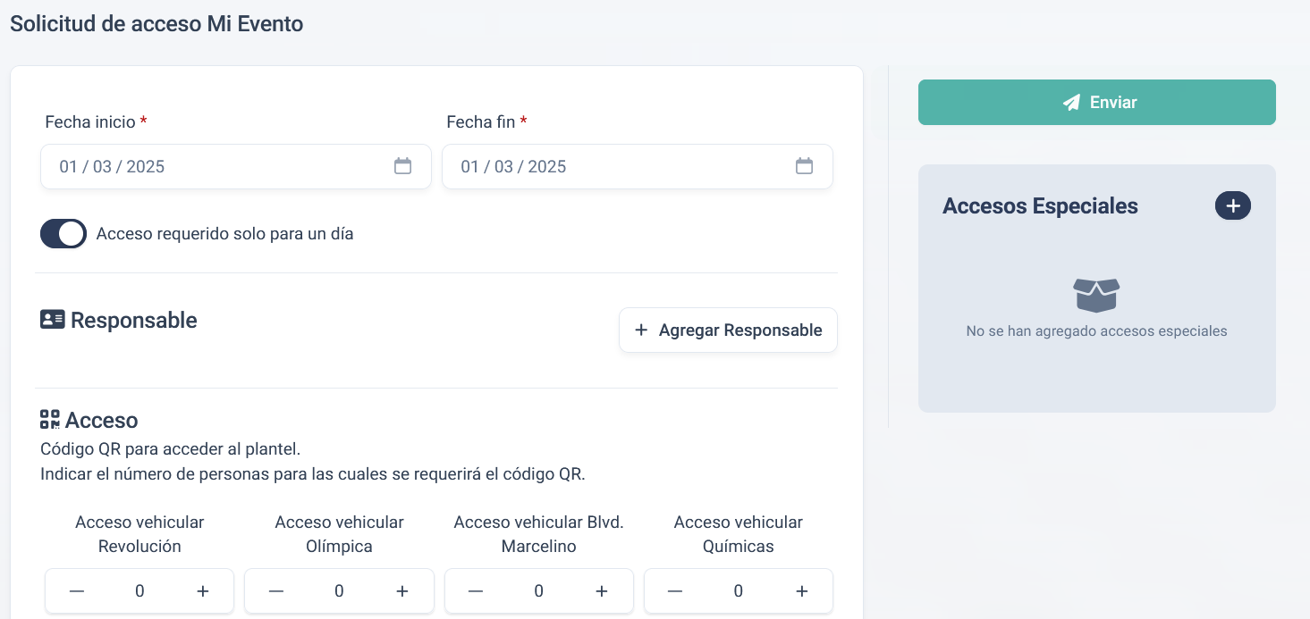 gestionar solicitar acceso