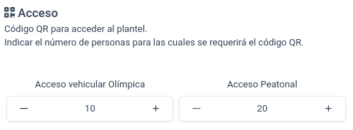 panel de cantidades de acceso para usuarios no administradores