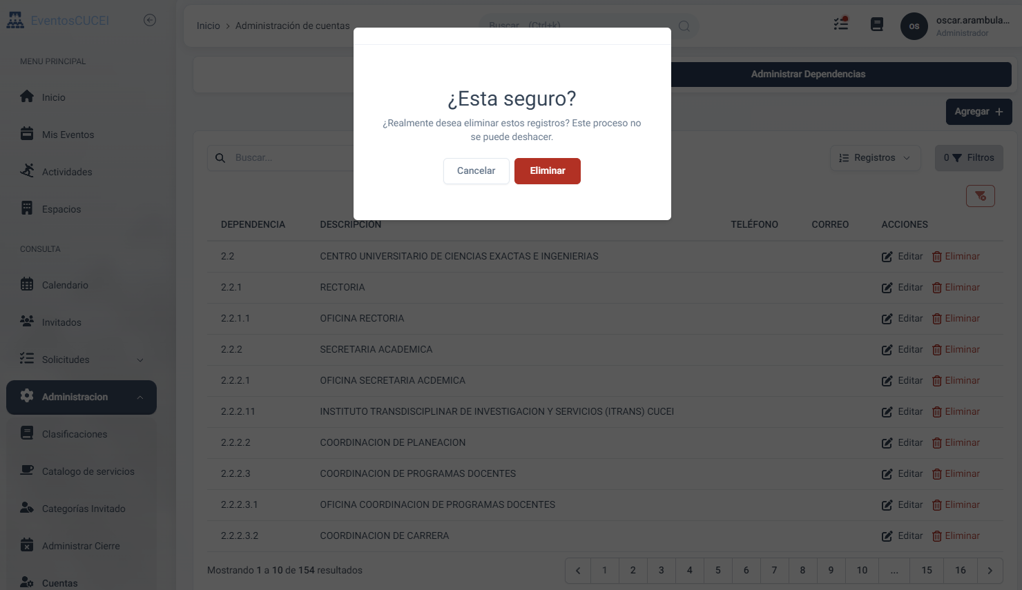 Eliminación de URGs