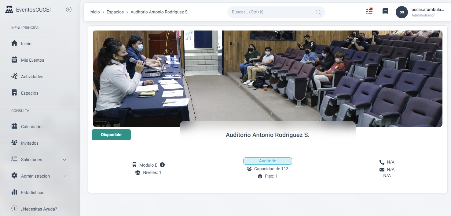 Detalles de espacios