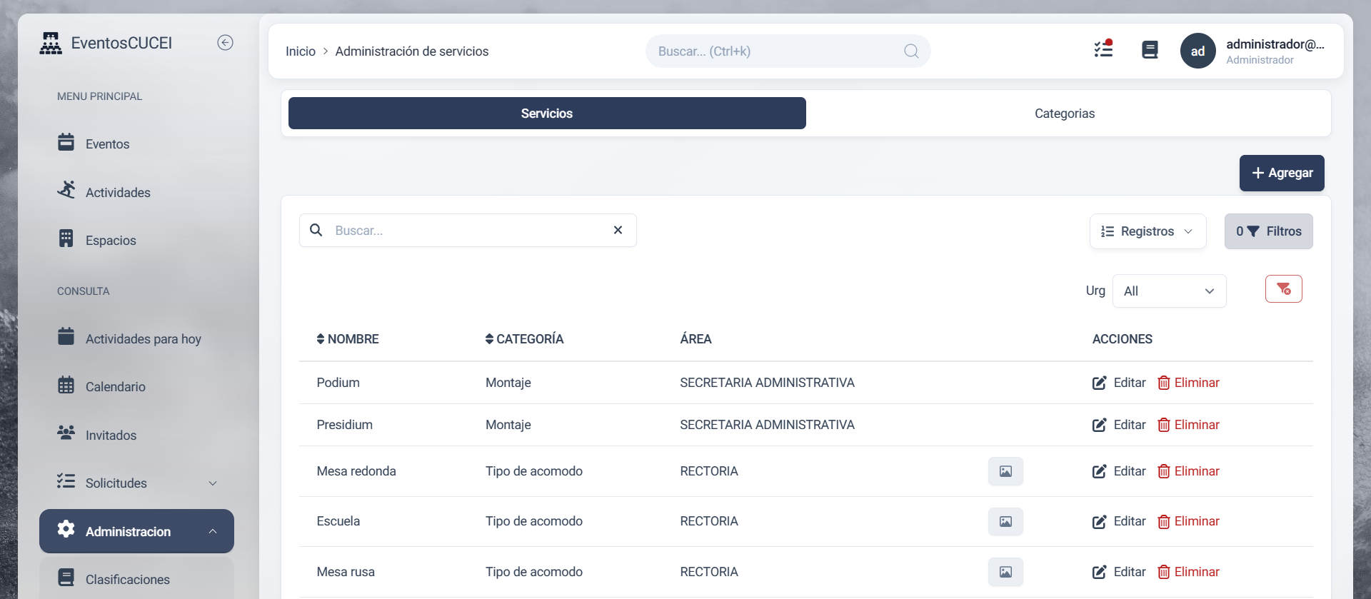 catálogo deservicios