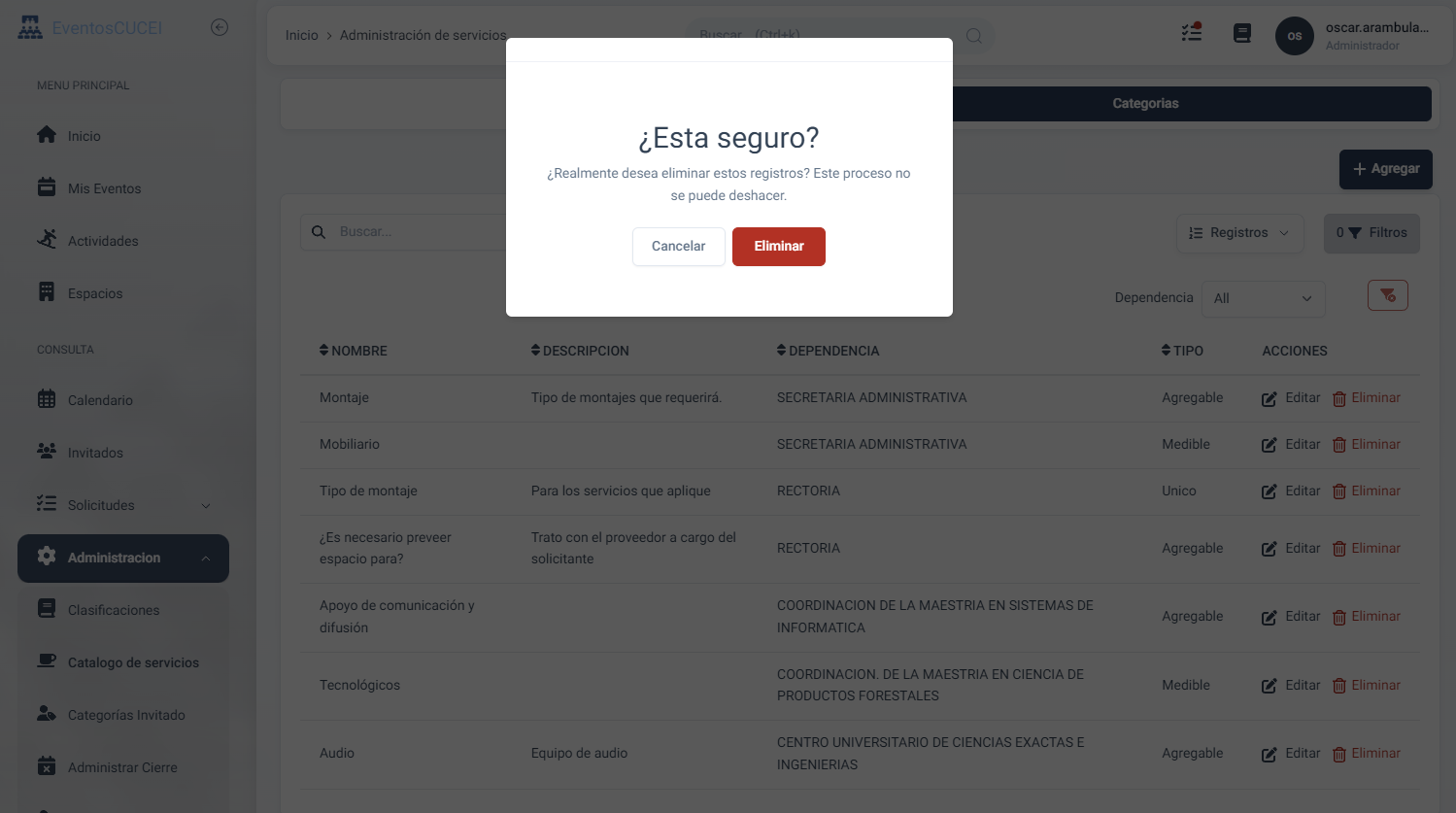 Confirmar eliminación
