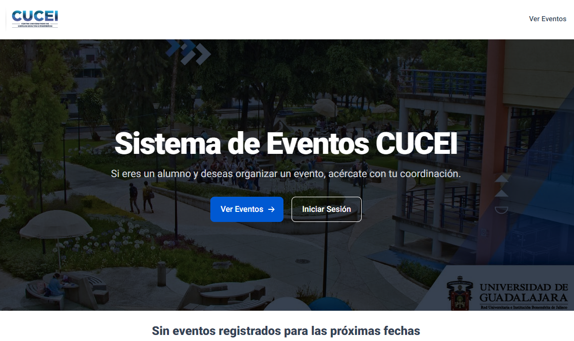 Vista de landing page